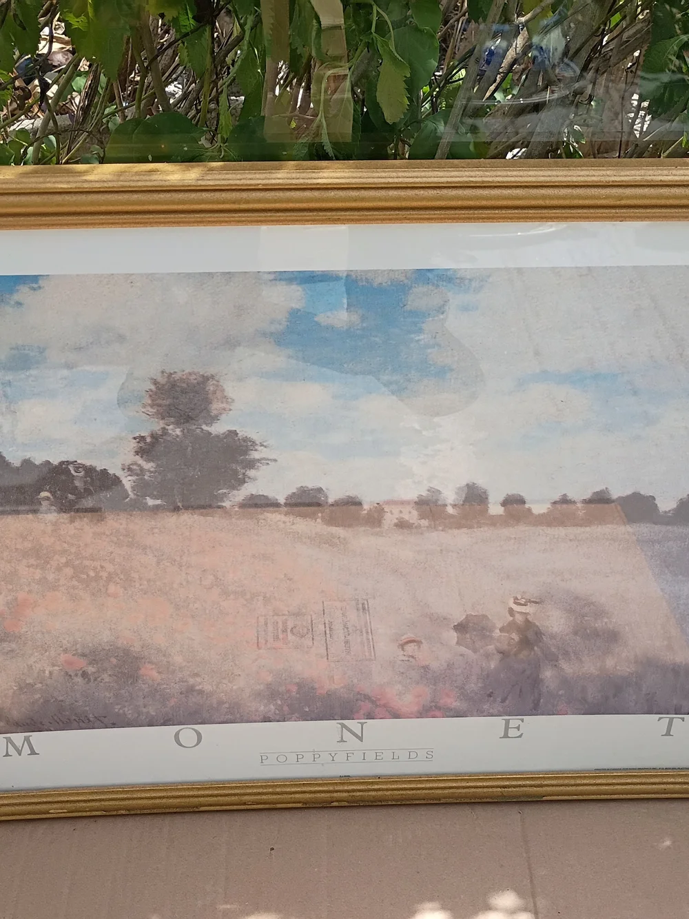 Monet Poppyfields Framed Wall Art - Gold Frame, Multicolor